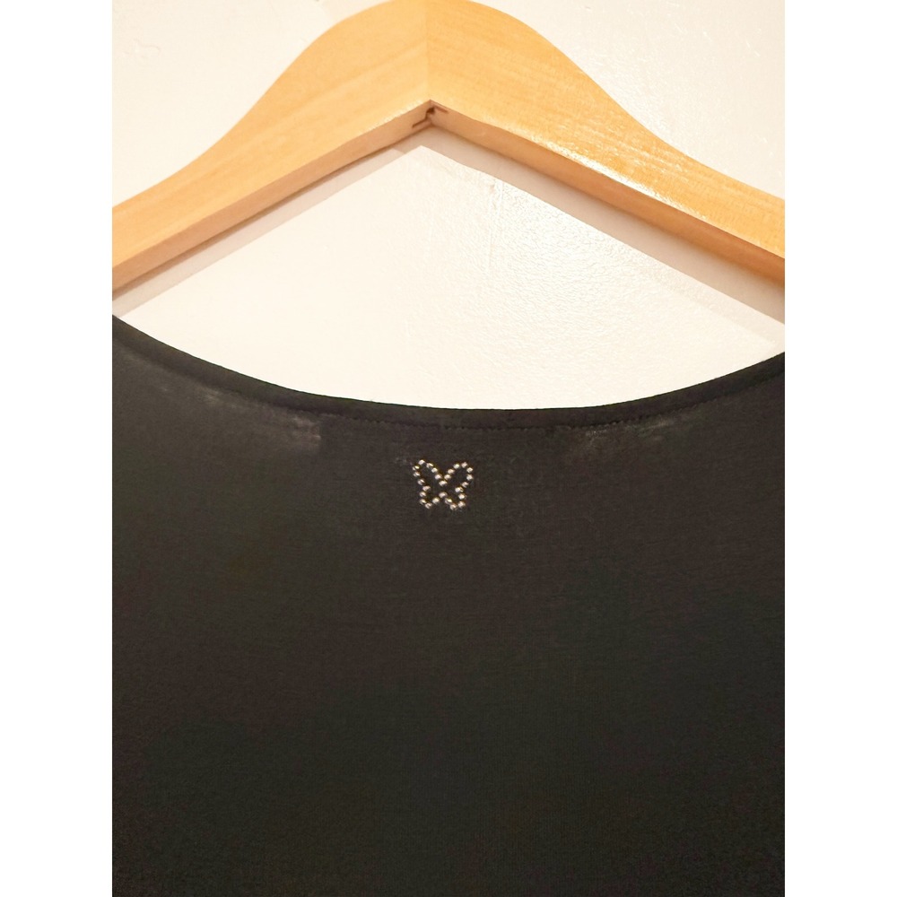 Weekend MaxMara Navy and Black Sequin Long Sleeve Blouse - Picture 7 of 9
